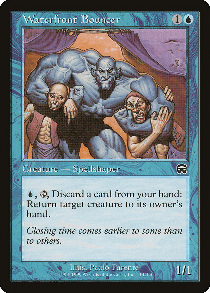 Waterfront Bouncer – Common Magic: The Gathering card from Mercadian Masques (#114)
