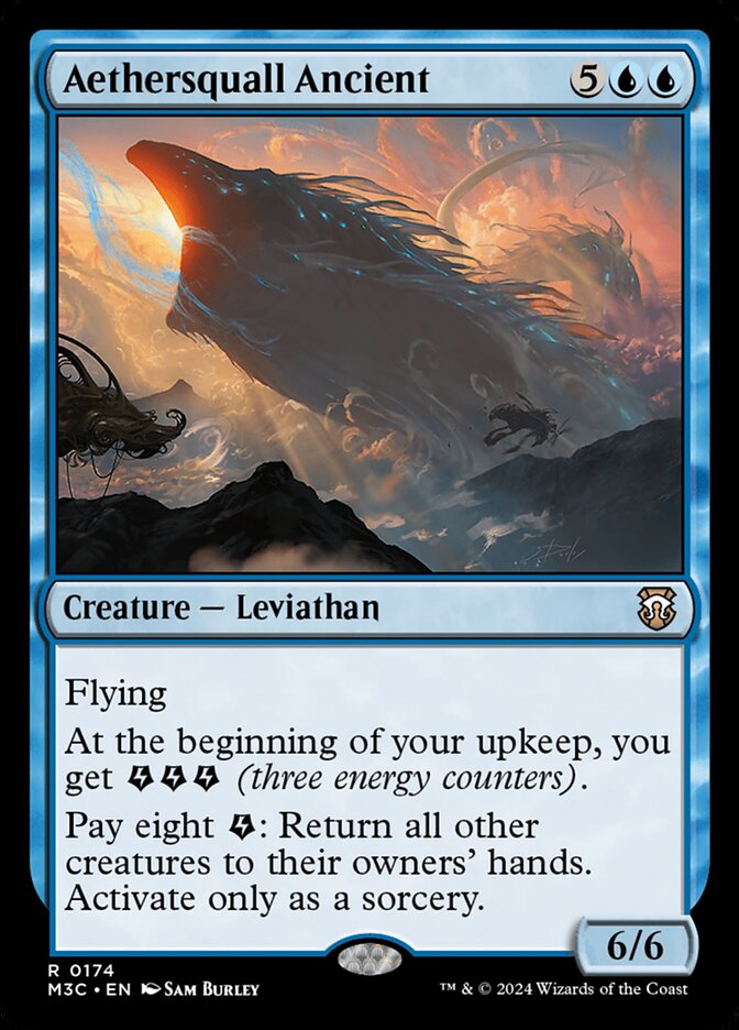 Aethersquall Ancient – Rare Magic: The Gathering card from Modern Horizons 3 Commander (#174)