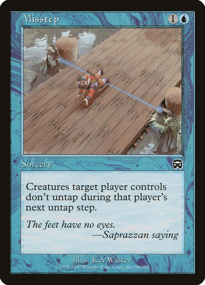 Misstep – Common Magic: The Gathering card from Mercadian Masques (#88)