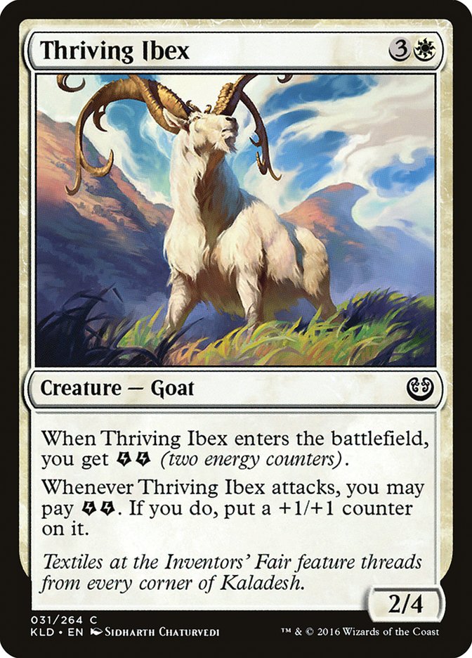 Thriving Ibex – Common Magic: The Gathering card from Kaladesh (#31)