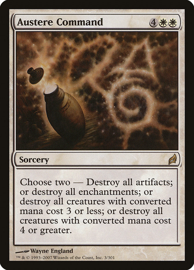 Austere Command – Rare Magic: The Gathering card from Lorwyn (#3)
