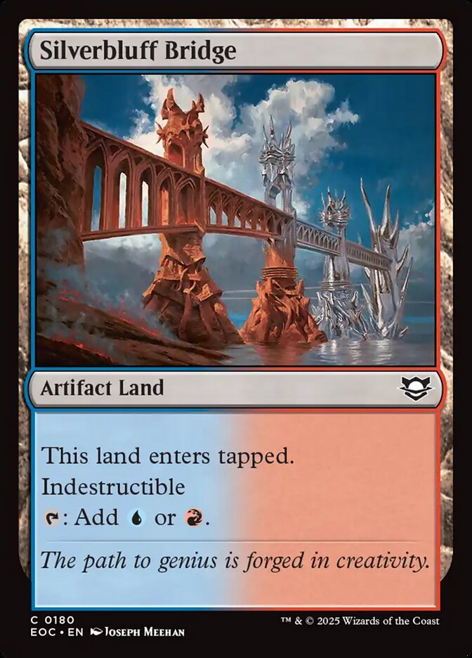 Silverbluff Bridge – Common Magic: The Gathering card from Edge of Eternities Commander (#180)