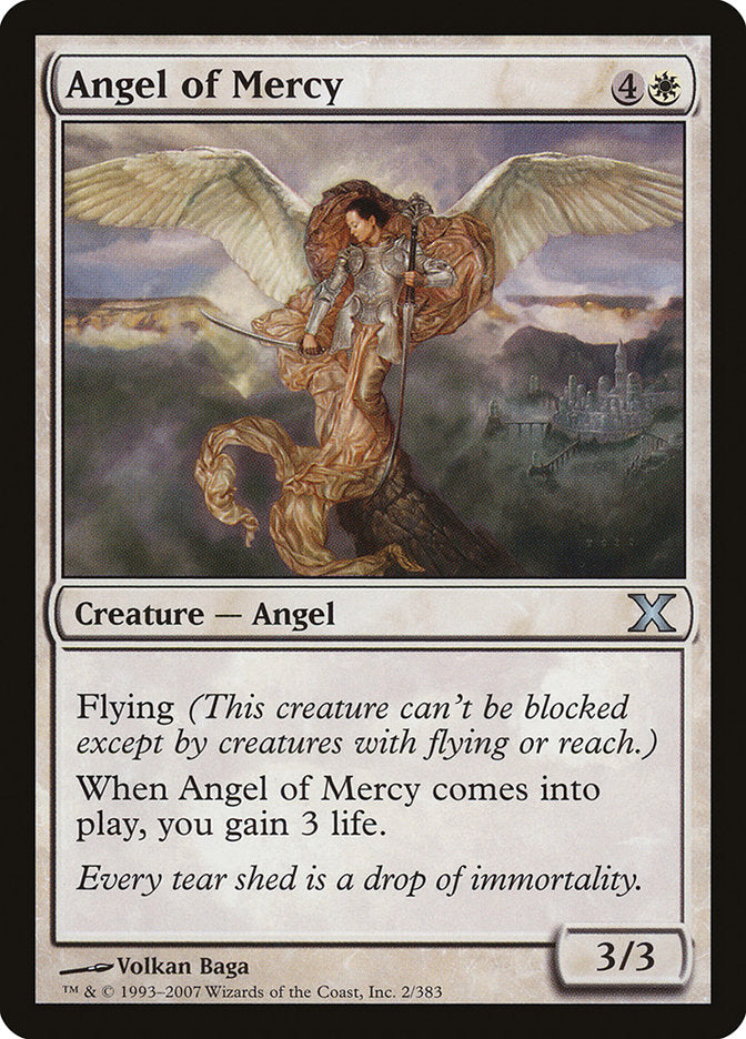 Angel of Mercy – Uncommon Magic: The Gathering card from Tenth Edition (#2)