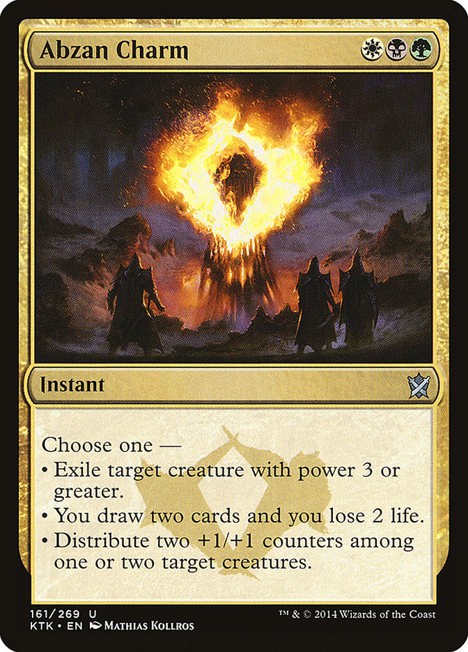 Abzan Charm – Uncommon Magic: The Gathering card from Khans of Tarkir (#161)