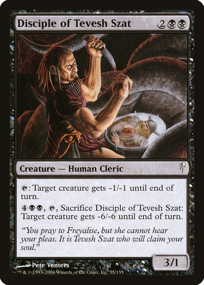Disciple of Tevesh Szat – Common Magic: The Gathering card from Coldsnap (#55)