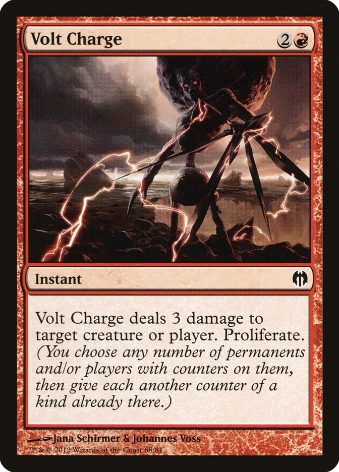 Volt Charge – Common Magic: The Gathering card from Duel Decks: Heroes vs. Monsters (#68)