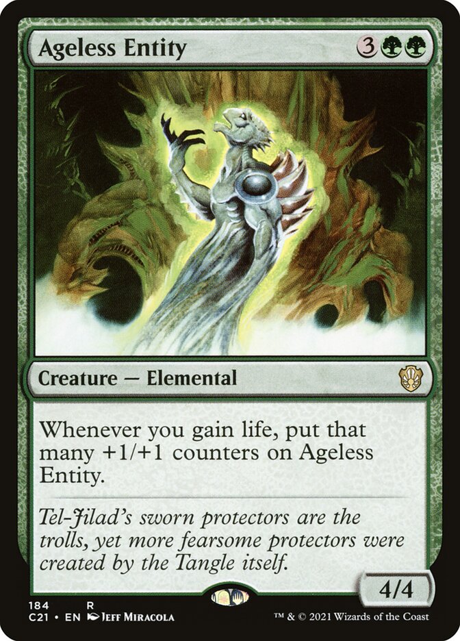 Ageless Entity – Rare Magic: The Gathering card from Commander 2021 (#184)