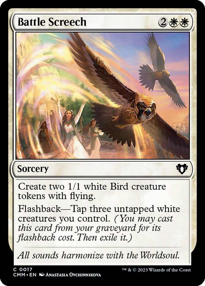 Battle Screech – Common Magic: The Gathering card from Commander Masters (#17)