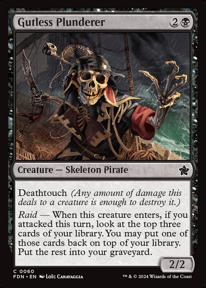Gutless Plunderer – Common Magic: The Gathering card from Foundations (#60)