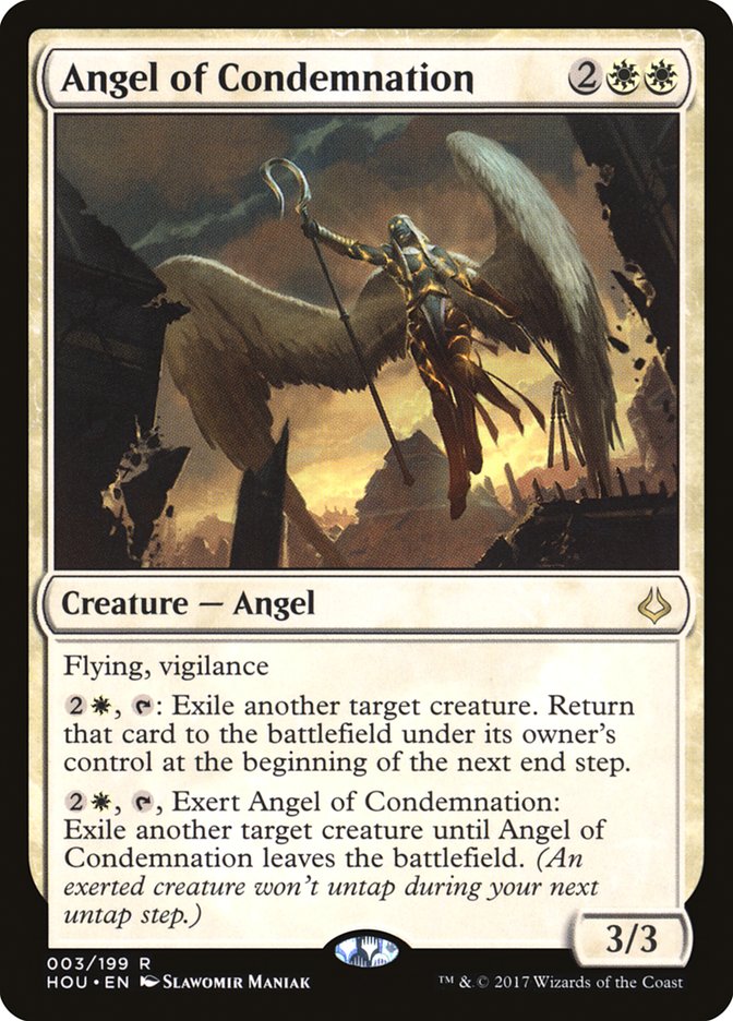 Angel of Condemnation – Rare Magic: The Gathering card from Hour of Devastation (#3)