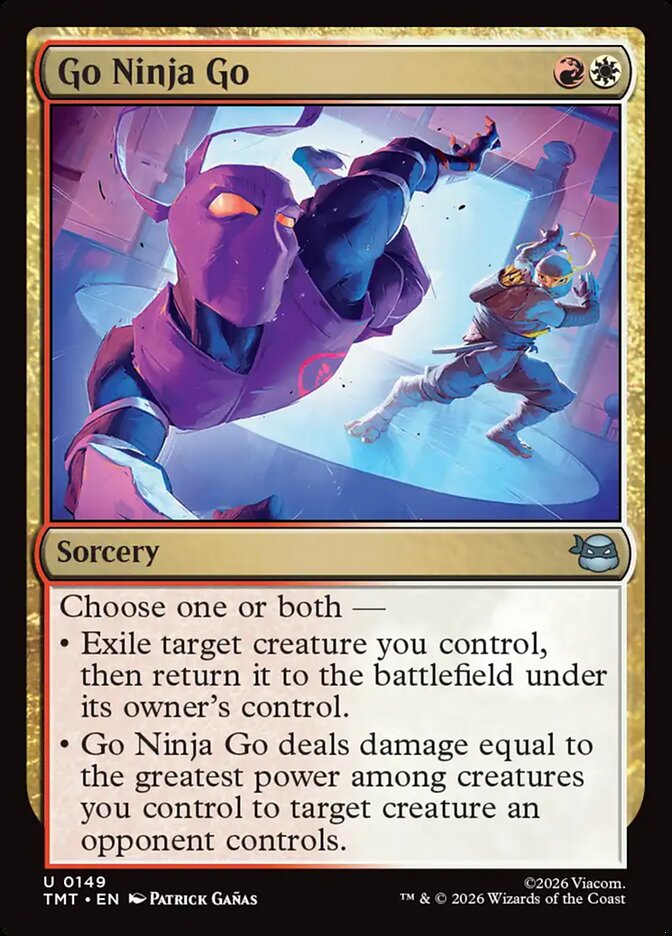 Go Ninja Go – Uncommon Magic: The Gathering card from Teenage Mutant Ninja Turtles (#149)