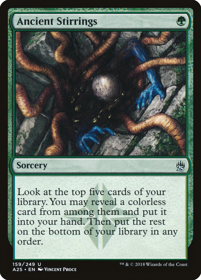 Ancient Stirrings – Uncommon Magic: The Gathering card from Masters 25 (#159)