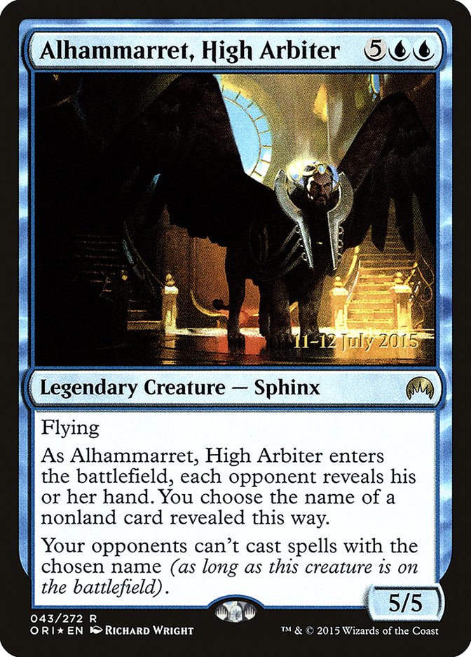 Alhammarret, High Arbiter – Rare Magic: The Gathering card from Magic Origins Promos (#43s)