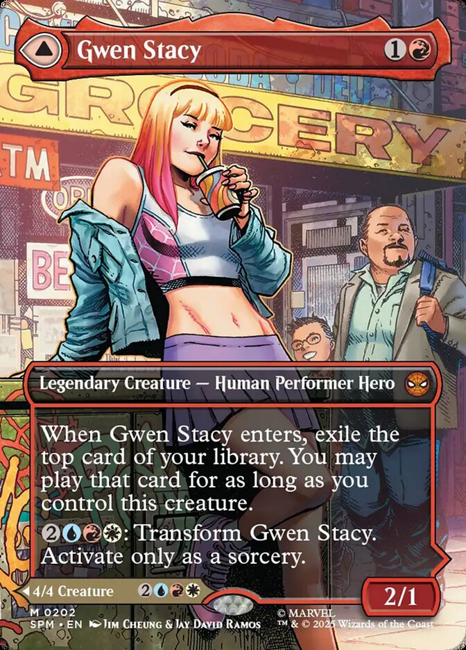 Gwen Stacy // Ghost-Spider – Mythic Magic: The Gathering card from Marvel's Spider-Man (#202)