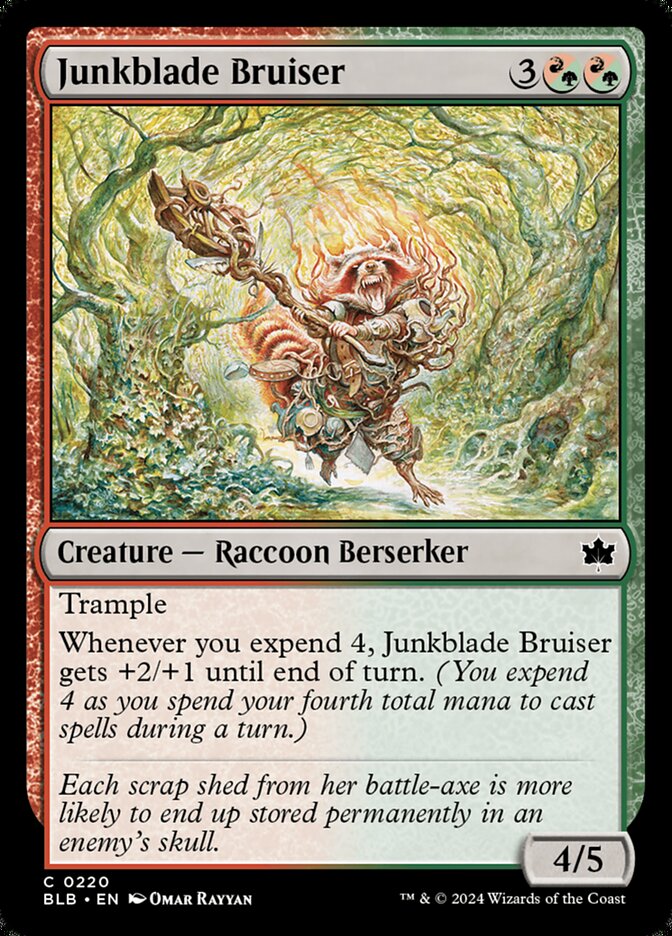 Junkblade Bruiser – Common Magic: The Gathering card from Bloomburrow (#220)
