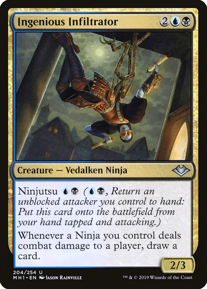 Ingenious Infiltrator – Uncommon Magic: The Gathering card from Modern Horizons (#204)