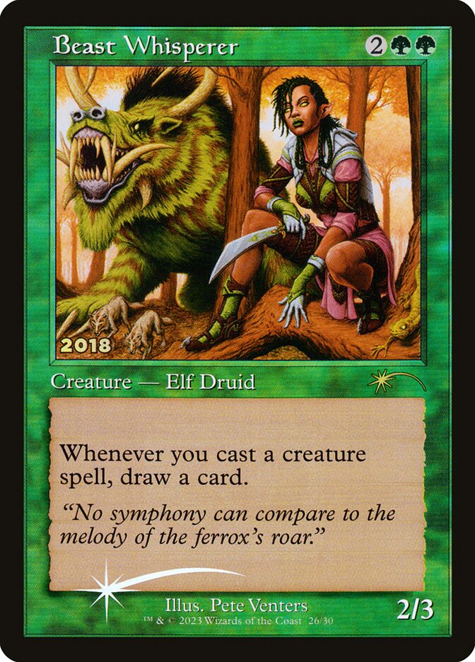 Beast Whisperer – Rare Magic: The Gathering card from 30th Anniversary Play Promos (#26)