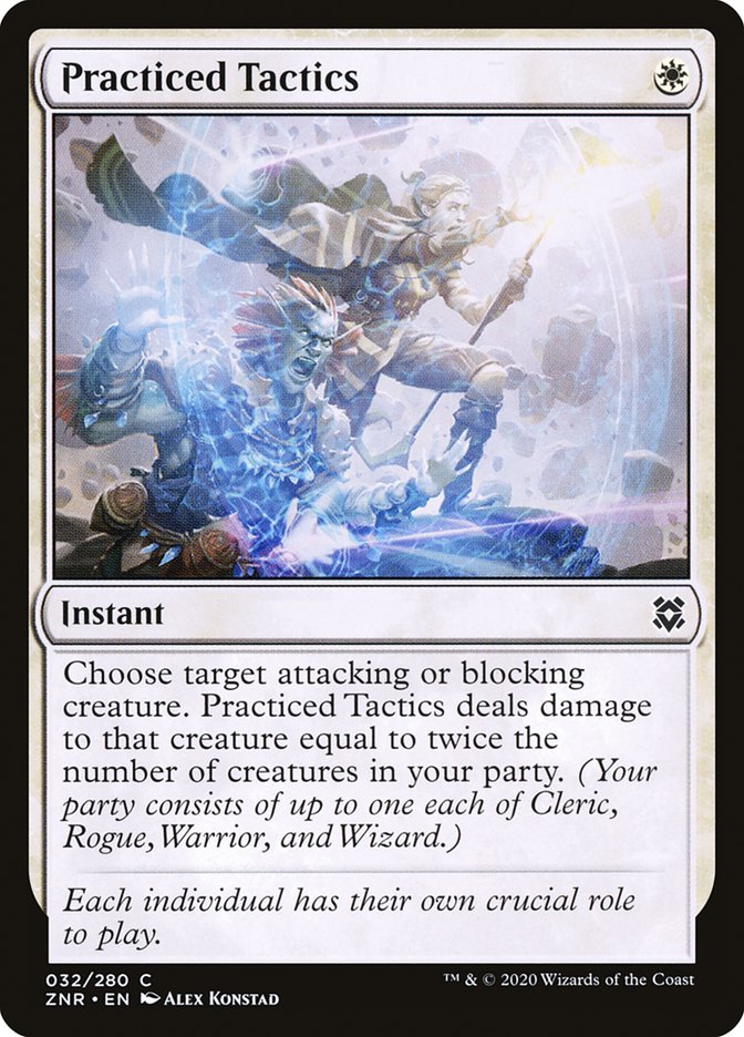 Practiced Tactics – Common Magic: The Gathering card from Zendikar Rising (#32)