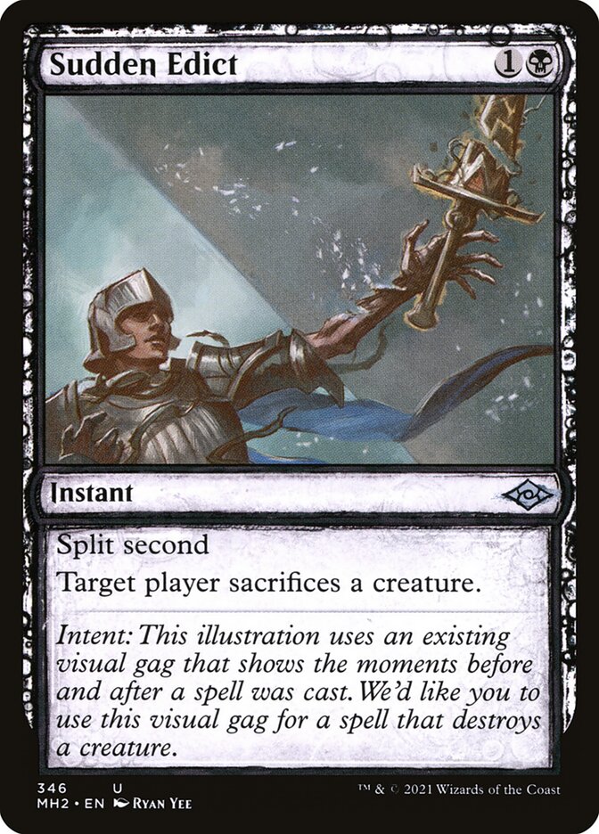 Sudden Edict – Uncommon Magic: The Gathering card from Modern Horizons 2 (#346)