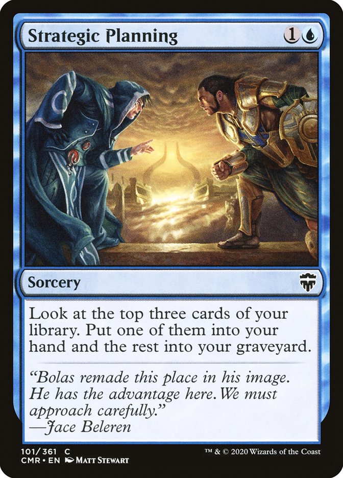 Strategic Planning – Common Magic: The Gathering card from Commander Legends (#101)