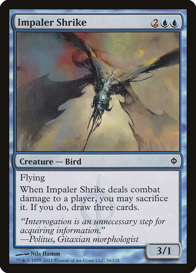 Impaler Shrike – Common Magic: The Gathering card from New Phyrexia (#36)