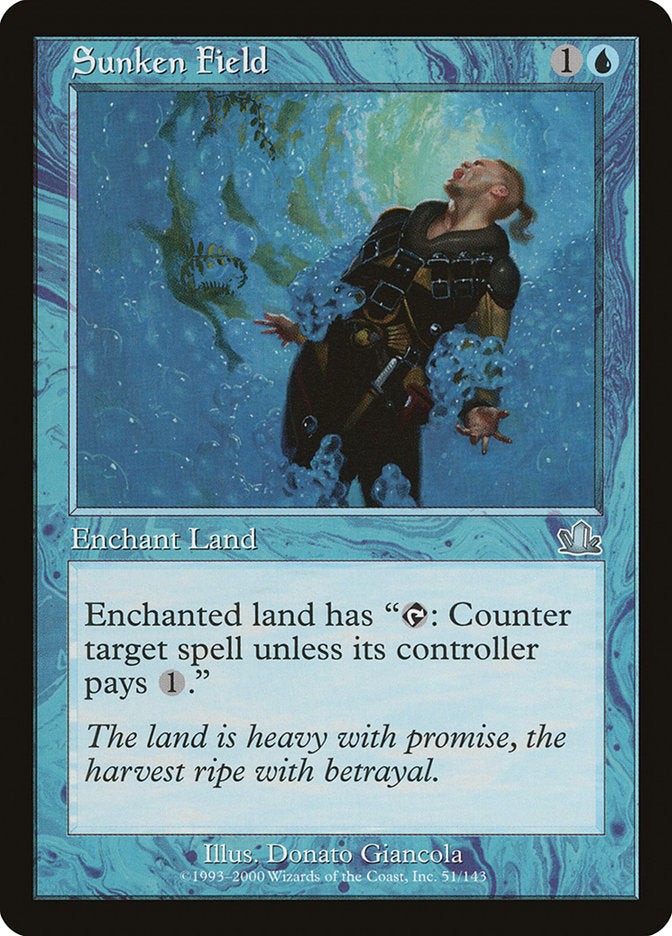 Sunken Field – Uncommon Magic: The Gathering card from Prophecy (#51)