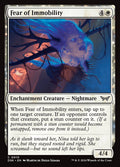 Fear of Immobility – Common Magic: The Gathering card from Duskmourn: House of Horror (#10)