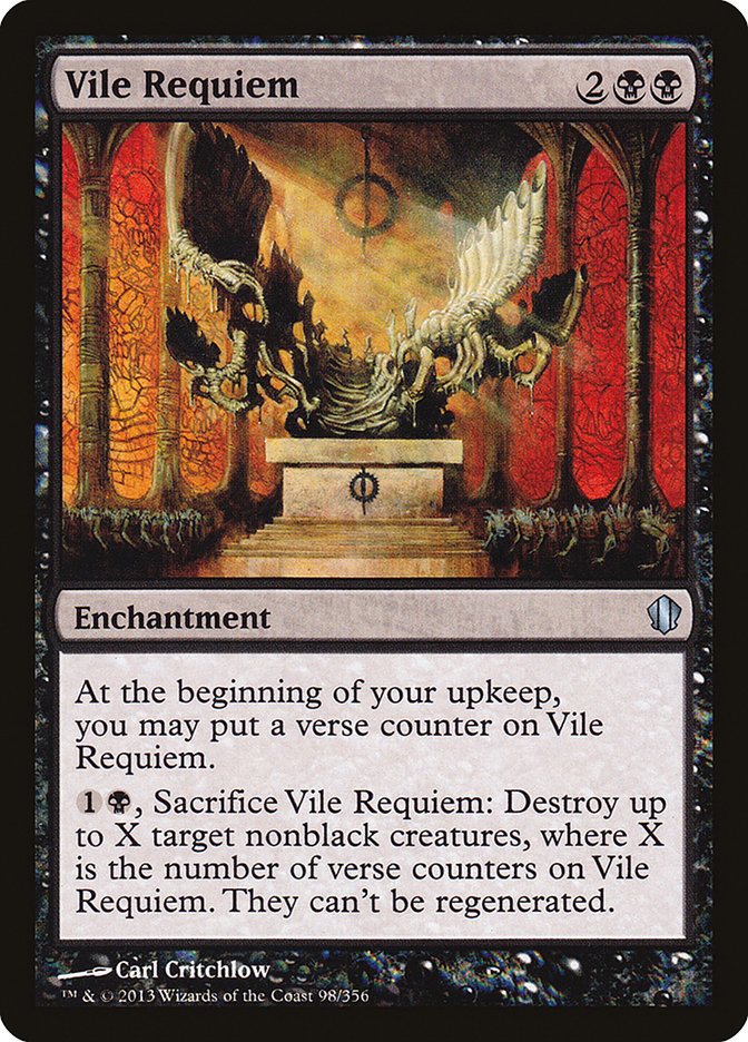 Vile Requiem – Uncommon Magic: The Gathering card from Commander 2013 (#98)