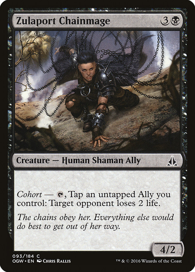 Zulaport Chainmage – Common Magic: The Gathering card from Oath of the Gatewatch (#93)