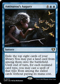 Aminatou's Augury – Rare Magic: The Gathering card from Commander Masters (#73)