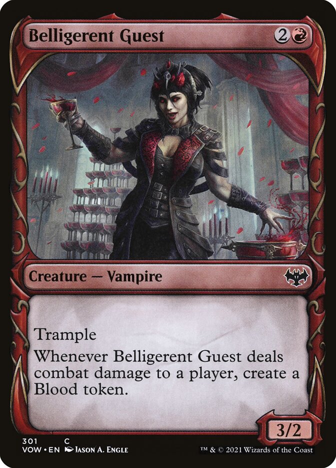 Belligerent Guest – Common Magic: The Gathering card from Innistrad: Crimson Vow (#301)