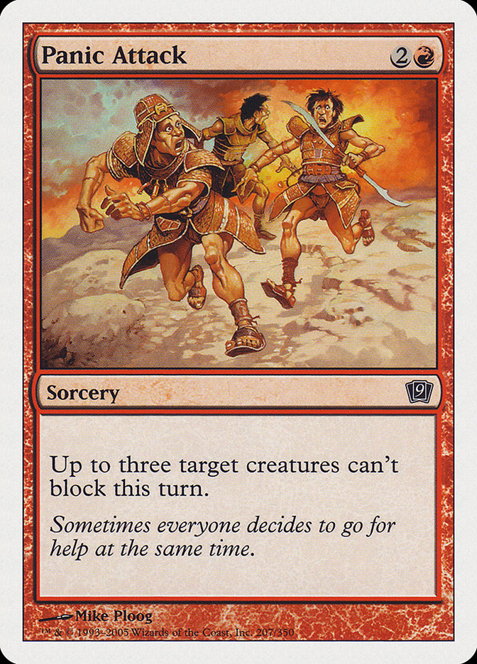 Panic Attack – Common Magic: The Gathering card from Ninth Edition (#207)