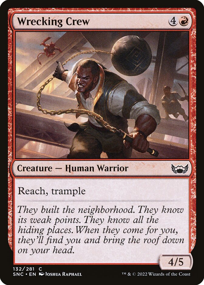 Wrecking Crew – Common Magic: The Gathering card from Streets of New Capenna (#132)