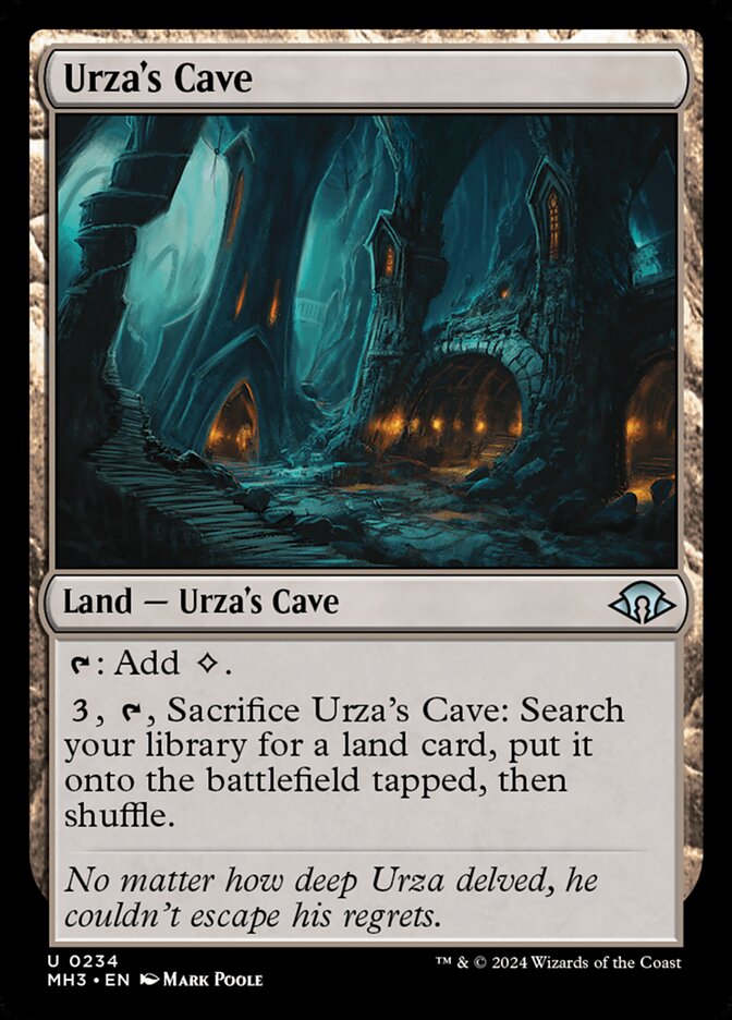 Urza's Cave – Uncommon Magic: The Gathering card from Modern Horizons 3 (#234)