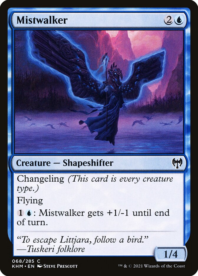 Mistwalker – Common Magic: The Gathering card from Kaldheim (#68)