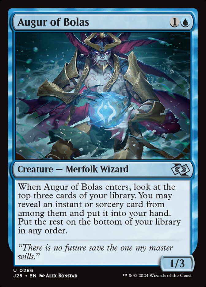 Augur of Bolas – Uncommon Magic: The Gathering card from Foundations Jumpstart (#286)