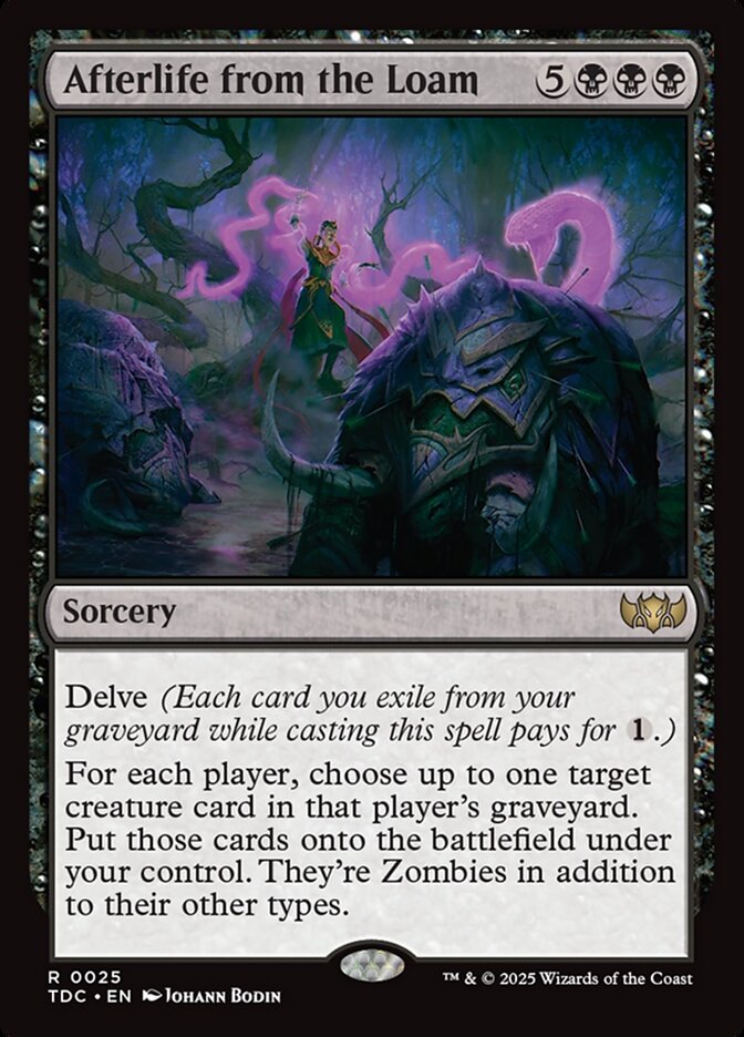 Afterlife from the Loam – Rare Magic: The Gathering card from Tarkir: Dragonstorm Commander (#25)