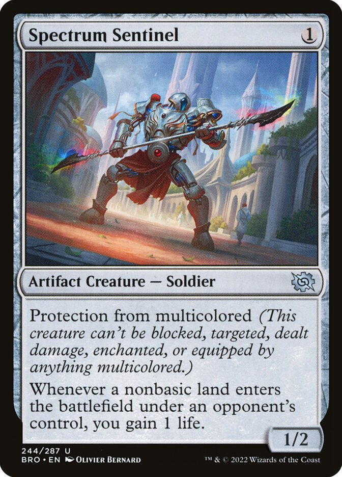 Spectrum Sentinel – Uncommon Magic: The Gathering card from The Brothers' War (#244)