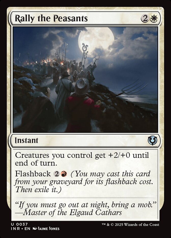 Rally the Peasants – Uncommon Magic: The Gathering card from Innistrad Remastered (#37)