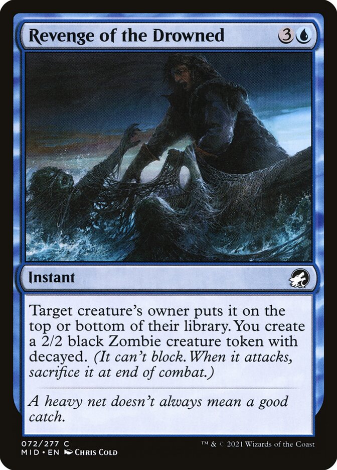 Revenge of the Drowned – Common Magic: The Gathering card from Innistrad: Midnight Hunt (#72)