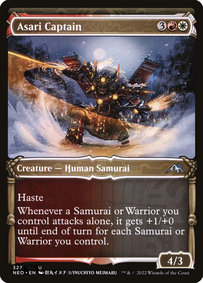 Asari Captain – Uncommon Magic: The Gathering card from Kamigawa: Neon Dynasty (#327)