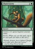 Chatterstorm – Common Magic: The Gathering card from Bloomburrow Commander (#210)