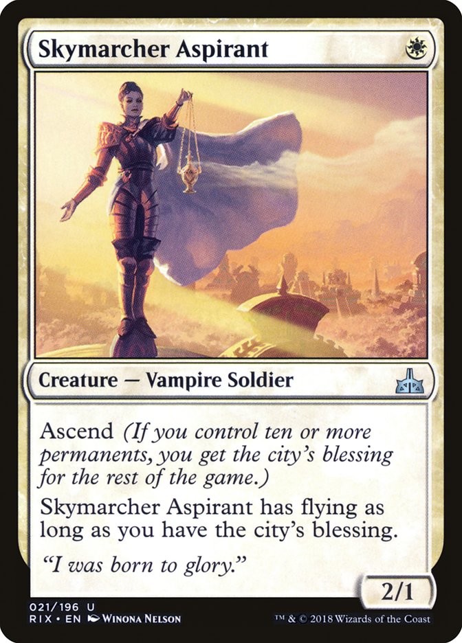 Skymarcher Aspirant – Uncommon Magic: The Gathering card from Rivals of Ixalan (#21)
