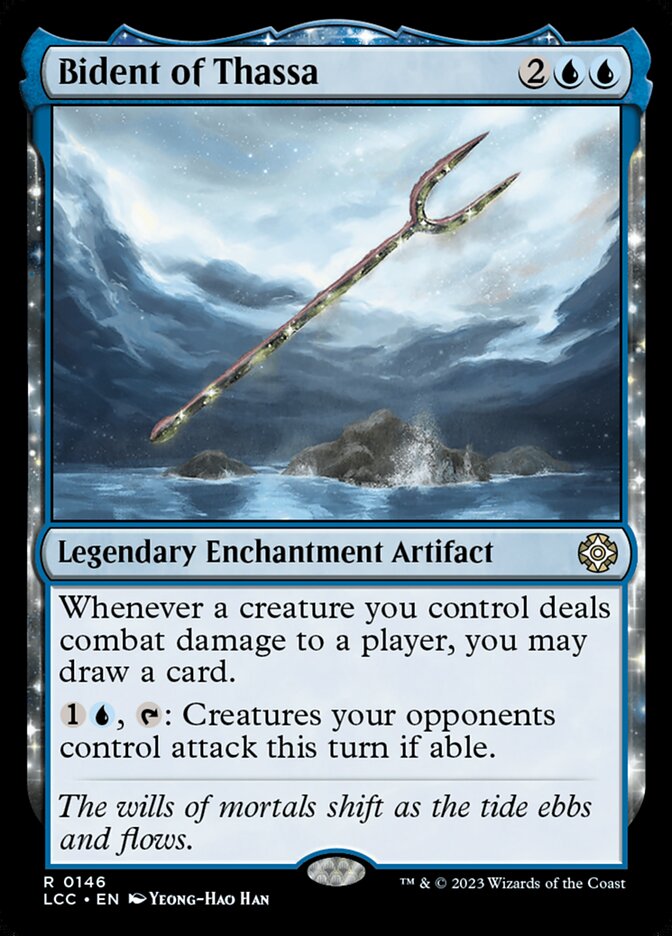 Bident of Thassa – Rare Magic: The Gathering card from The Lost Caverns of Ixalan Commander (#146)