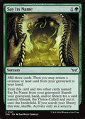 Say Its Name – Common Magic: The Gathering card from Duskmourn: House of Horror (#197)
