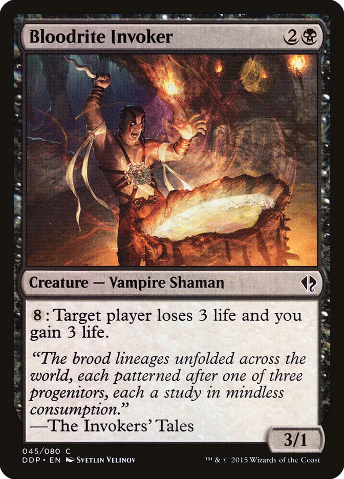 Bloodrite Invoker – Common Magic: The Gathering card from Duel Decks: Zendikar vs. Eldrazi (#45)