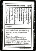 Yawgmoth's Testament – Rare Magic: The Gathering card from Mystery Booster Playtest Cards 2021 (#52)