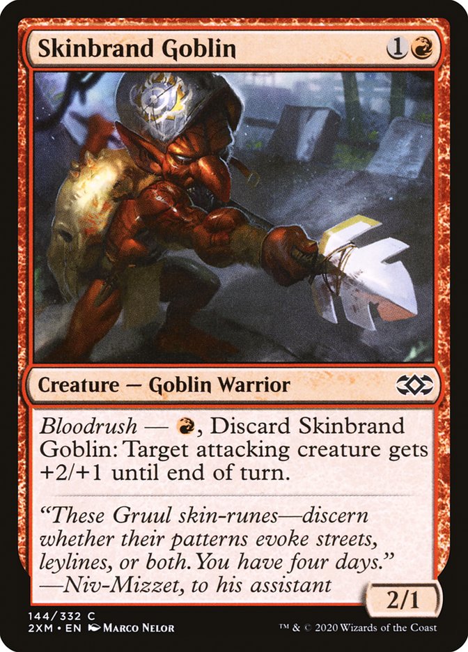Skinbrand Goblin – Common Magic: The Gathering card from Double Masters (#144)