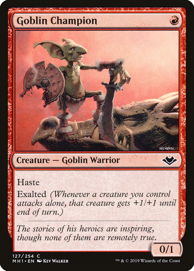 Goblin Champion – Common Magic: The Gathering card from Modern Horizons (#127)