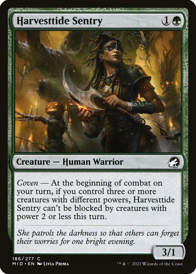 Harvesttide Sentry – Common Magic: The Gathering card from Innistrad: Midnight Hunt (#186)